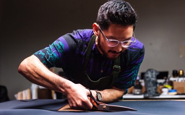 7TILL8 co-founder Andrew Park constructs wetsuit costumes for Endlings.